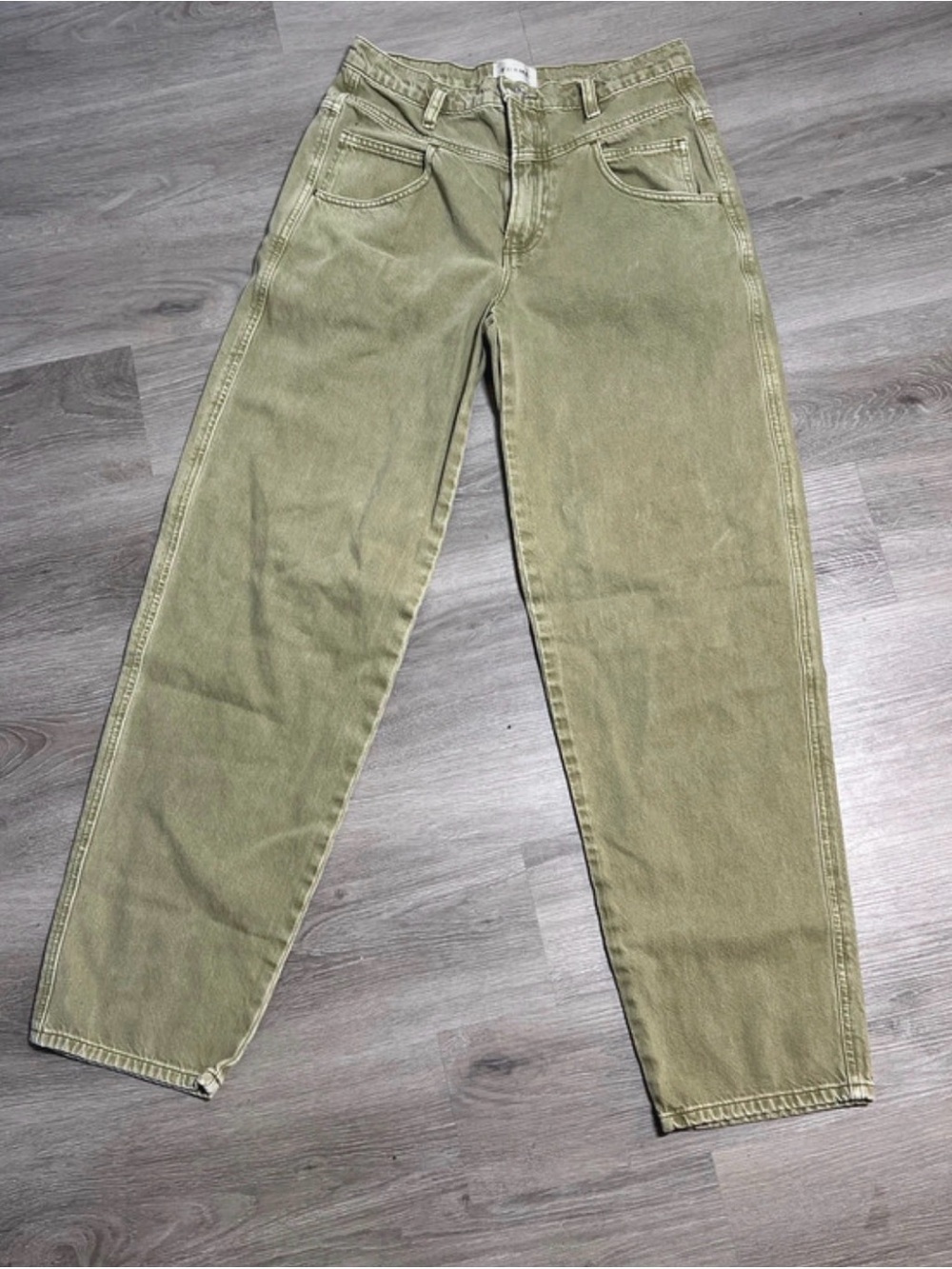Women’s Frame Olive Green Relaxed Fit Pants